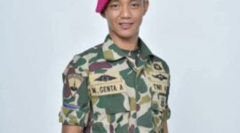 Longsor Cisarua KBB : Anggota TNI asal Kerinci Ikut Menjadi Korban Tanah Longsor di Cisarua. Foto : Alm Pratu Marinir Muhammad Genta Al Akbar mengenakan pakaian TNI Marinir 