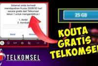 Cara menambah kuota internet. Foto : Ist
