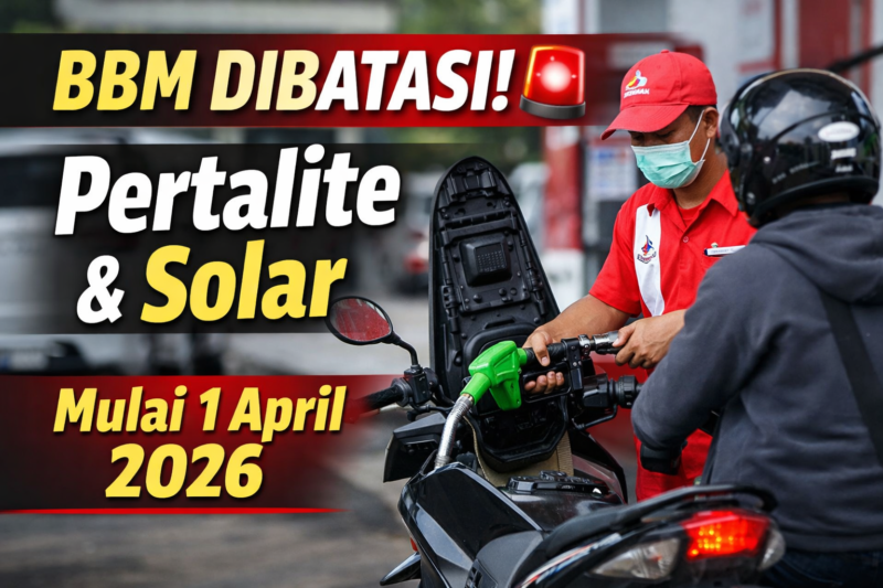 Pembatasan Pertalite dan Solar 2026 di SPBU Indonesia dengan aturan kuota harian BBM subsidi