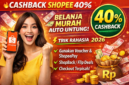 Banyak pengguna Shopee belum tahu cara mendapatkan cashback hingga 40%. Dengan trik sederhana bisa hemat lebih banyak setiap belanja online.