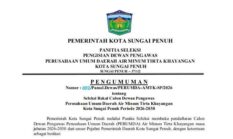 Lowongan Dewan Pengawas Perumda Sungai Penuh Dibuka, Ini Syaratnya