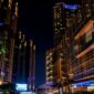 Teks Foto: Suasana Jakarta saat pemadaman lampu berlangsung sebagai bagian kampanye hemat energi dan pengurangan emisi karbon.