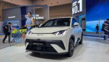 Foto :BYD Atto 1 2026 tampil modern di Beijing Auto Show 2026 dengan fitur LiDAR dan jarak tempuh hingga 505 km.