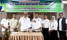 Bupati Monadi Teken NPHD dengan BULOG, Strategi Baru Stabilkan Pangan Kerinci
