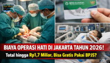 Ilustrasi proses operasi hati di rumah sakit modern di Jakarta, termasuk tindakan transplantasi, penggunaan kartu BPJS Kesehatan, serta perawatan pasien di ruang ICU dengan biaya yang bisa mencapai Rp1,7 miliar. Foto (Ist)