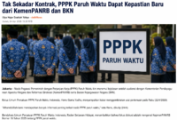 Teks Foto:
PPPK paruh waktu mengikuti apel bersama, sementara pemerintah melalui KemenPANRB dan BKN menyiapkan regulasi baru yang membuka peluang perpanjangan kontrak dan perubahan status menjadi PPPK penuh.