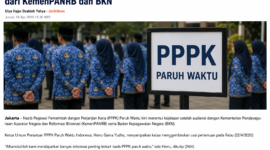 Teks Foto:
PPPK paruh waktu mengikuti apel bersama, sementara pemerintah melalui KemenPANRB dan BKN menyiapkan regulasi baru yang membuka peluang perpanjangan kontrak dan perubahan status menjadi PPPK penuh.