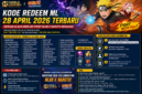 Kode Redeem ML 28 April 2026 Terbaru! Buruan klaim sekarang sebelum event kolaborasi Mobile Legends: Bang Bang x Naruto berakhir dan dapatkan hadiah gratis seperti skin eksklusif, battle point, dan item langka!