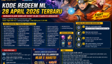 Kode Redeem ML 28 April 2026 Terbaru! Buruan klaim sekarang sebelum event kolaborasi Mobile Legends: Bang Bang x Naruto berakhir dan dapatkan hadiah gratis seperti skin eksklusif, battle point, dan item langka!