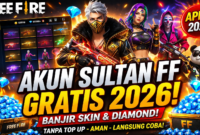 Akun Sultan FF Gratis April 2026 Diburu dan Cara Aman Dapat Skin dan Diamond Tanpa Top Up