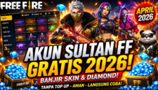 Akun Sultan FF Gratis April 2026 Diburu dan Cara Aman Dapat Skin dan Diamond Tanpa Top Up