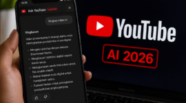 Teks Foto:
Fitur Ask YouTube 2026 memungkinkan pengguna merangkum video secara instan menggunakan teknologi AI canggih, membuat konsumsi konten jadi lebih cepat, praktis, dan efisien.