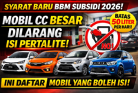 Aturan BBM subsidi 2026 MyPertamina batas 50 liter per hari dan daftar mobil di bawah 1400 cc yang boleh isi Pertalite