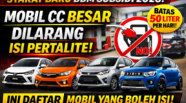 Aturan BBM subsidi 2026 MyPertamina batas 50 liter per hari dan daftar mobil di bawah 1400 cc yang boleh isi Pertalite