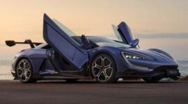 Teks Foto (Caption):
Hypercar listrik Yangwang U9 Xtreme dari BYD tampil di Beijing Auto Show 2026 dengan harga lebih dari Rp 50 miliar dan kemampuan tembus hampir 500 km/jam.
