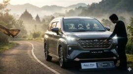 Teks Foto:
Tampilan Toyota Veloz Hybrid 2026 yang mengusung desain modern dan teknologi hemat bahan bakar, dengan biaya pajak tahunan masih di kisaran Rp4–6 jutaan.