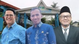 FOTO : Ir. Randy Eka Putra Kurniawan, S.T., M.T., Jumadil, S.E., M.Si., dan Y.Z. Oktavianus, S.T., M.T.