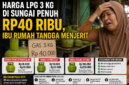 Harga LPG 3 kg di Sungai Penuh dilaporkan tembus Rp40 ribu per tabung di tingkat pengecer. Warga berharap distribusi gas subsidi segera diperbaiki agar harga kembali normal dan terjangkau bagi masyarakat kecil