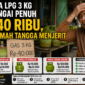 Harga LPG 3 kg di Sungai Penuh dilaporkan tembus Rp40 ribu per tabung di tingkat pengecer. Warga berharap distribusi gas subsidi segera diperbaiki agar harga kembali normal dan terjangkau bagi masyarakat kecil