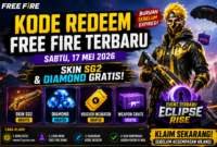 KODE REDEEM FREE FIRE TERBARU 
Skin SG2 & Diamond Gratis Menanti!