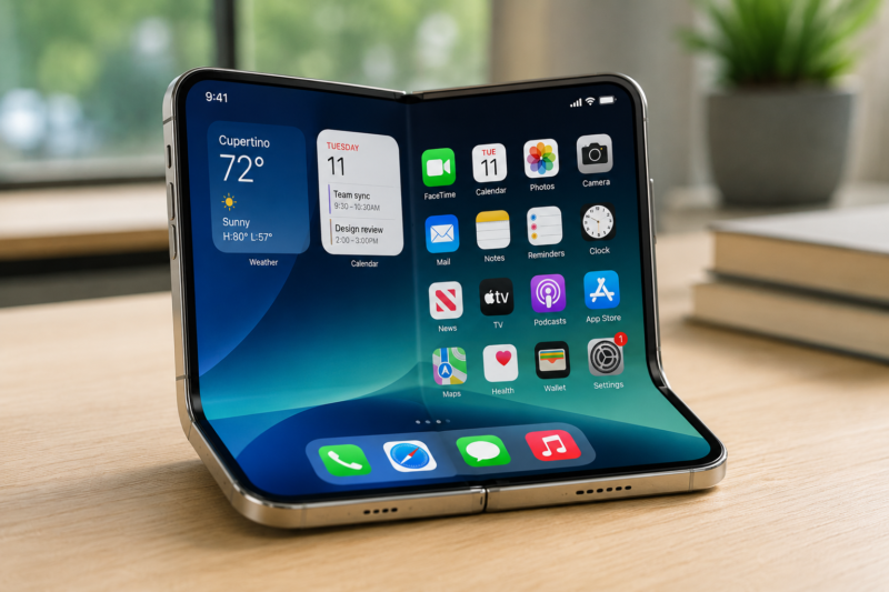 Teks Foto:
iPhone Lipat Diprediksi Rilis 2026, Apple Disebut Siap Masuk Pasar Smartphone Foldable Premium dengan Harga Mulai Rp35 Jutaan.