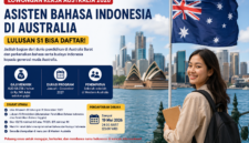 Teks foto:
“Lowongan Kerja Australia 2026 Dibuka! Lulusan S1 Berpeluang Jadi Asisten Bahasa Indonesia dengan Gaji hingga Rp 740 Juta per Tahun.”