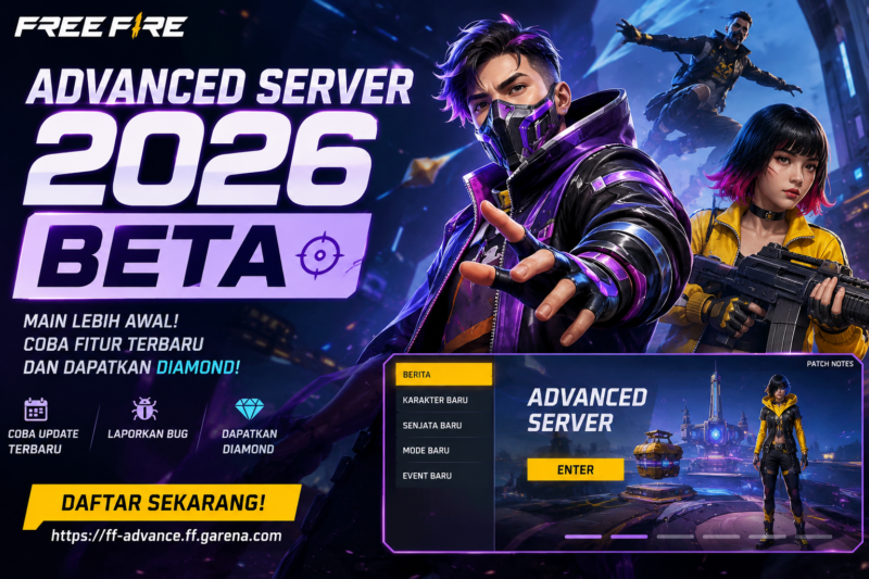 FF Beta APK 2026 Android kembali ramai dicari pemain Free Fire yang ingin mencoba fitur terbaru melalui Advanced Server resmi Garena sebelum update global dirilis.