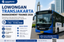 Lowongan Management Trainee 2026 PT Transportasi Jakarta resmi dibuka pada 1–10 Mei 2026, menawarkan peluang karier bagi talenta muda melalui program pengembangan profesional di sektor transportasi publik.