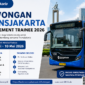 Lowongan Management Trainee 2026 PT Transportasi Jakarta resmi dibuka pada 1–10 Mei 2026, menawarkan peluang karier bagi talenta muda melalui program pengembangan profesional di sektor transportasi publik.