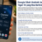Teks foto:
Google menghadirkan Gemini Intelligence yang mengubah Android menjadi agen AI pintar yang mampu menjalankan tugas otomatis lintas aplikasi. Teknologi ini diprediksi menjadi masa depan smartphone dan ekosistem digital modern pada 2026.