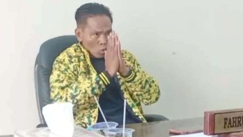 Anggota DPRD Golkar Fahruddin Divonis Bersalah Kasus Pembongkaran Bollard, Didenda Rp30 Juta. Foto : anggota DPRD Fahruddin 