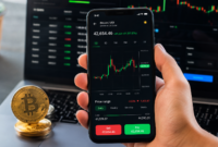 Ilustrasi aplikasi trading Bitcoin di smartphone dengan grafik pergerakan harga aset kripto, menjadi pilihan investor untuk memantau pasar dan melakukan transaksi secara real-time pada 2026.