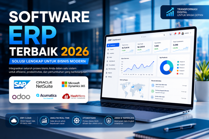 SOFTWARE ERP TERBAIK 2026
Solusi Lengkap untuk Bisnis Modern