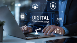 Ilustrasi transformasi digital 2026 yang menampilkan integrasi Artificial Intelligence (AI), cloud computing, cybersecurity, dan otomatisasi bisnis sebagai penggerak utama pertumbuhan perusahaan di era ekonomi digital.