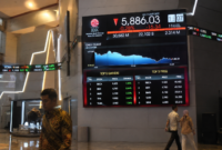 IHSG hari ini ditutup melemah ke level 5.886,03 di Bursa Efek Indonesia pada perdagangan 11 Juni 2026. Pergerakan indeks saham Indonesia dipengaruhi tekanan sektor komoditas dan rotasi investasi ke saham perbankan serta teknologi.
