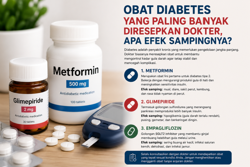 Obat Diabetes yang Paling Banyak Diresepkan Dokter
Kenali manfaat dan efek sampingnya sebelum digunakan