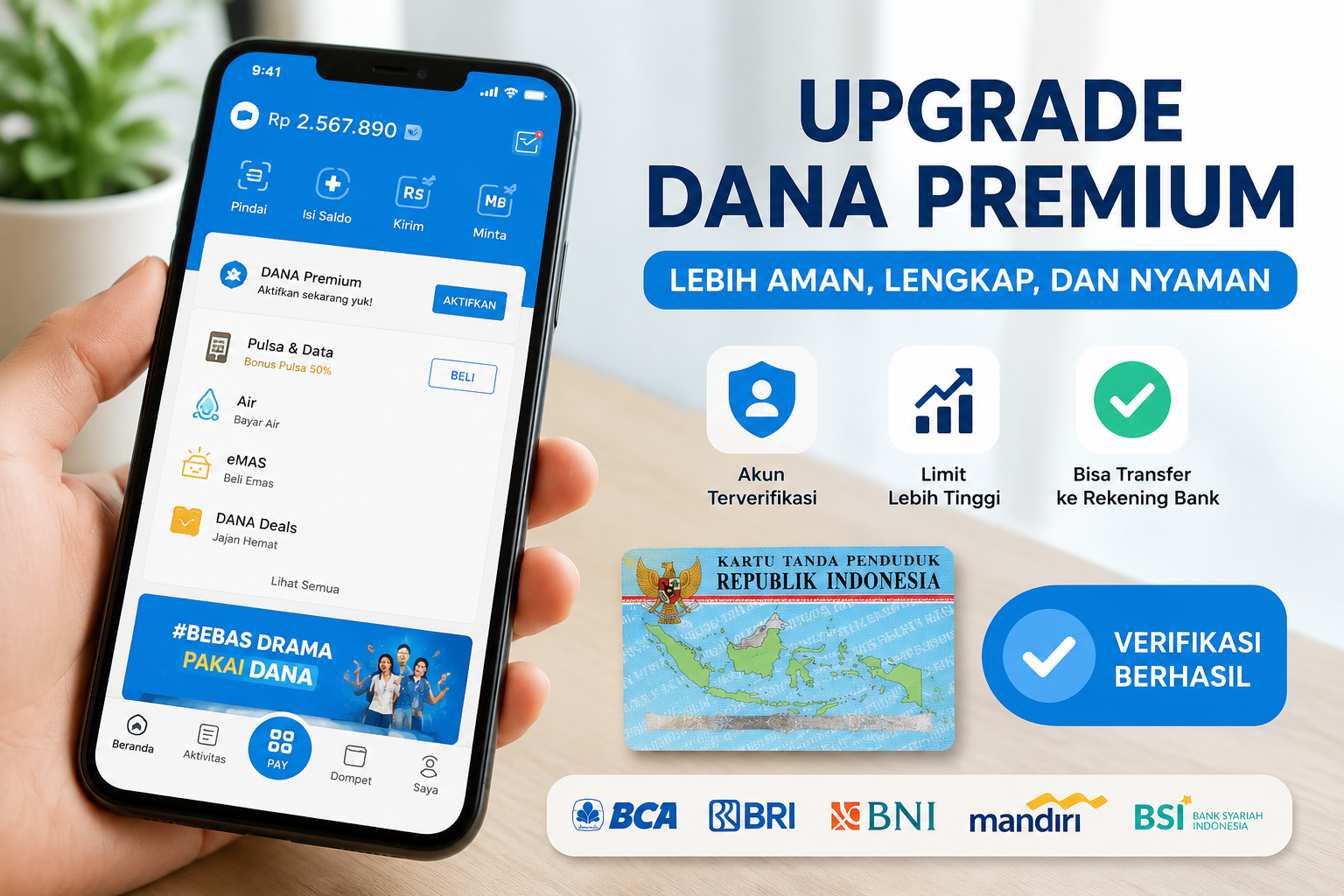 Cara Upgrade DANA Premium Terbaru 2026, Mudah dan Cepat - kayonews.co.id