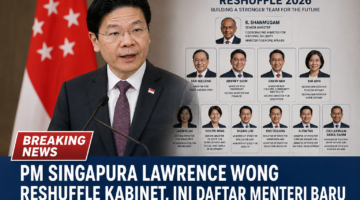 Breaking News: PM Singapura Lawrence Wong Reshuffle Kabinet, Ini Daftar Menteri Baru