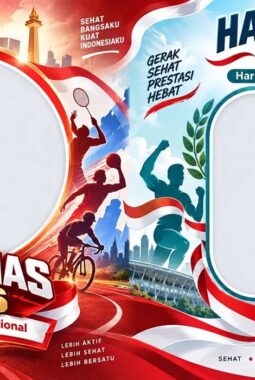 20 Link Twibbon HAORNAS 2026, Ramaikan Hari Olahraga Nasional