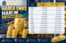 Harga emas Logam Mulia hari ini, Senin 7 September 2026, berdasarkan pembaruan pukul 08.30 WIB.