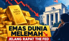 Harga Emas Dunia Hari Ini 26 Oktober 2026 Turun ke US$3.987, Investor Waspadai Keputusan The Fed